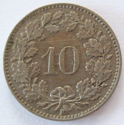  Schweiz 10 Rappen 1947 B   