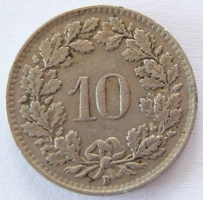  Schweiz 10 Rappen 1951 B   