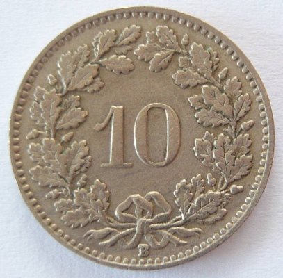  Schweiz 10 Rappen 1952 B   