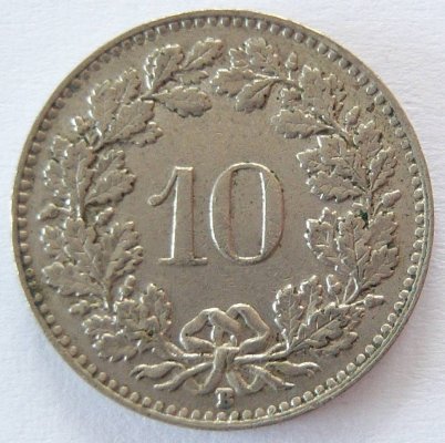  Schweiz 10 Rappen 1954 B   