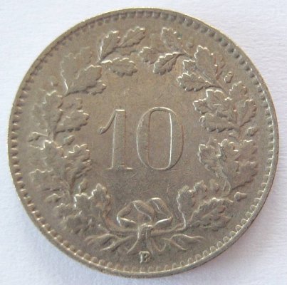 Schweiz 10 Rappen 1955 B   