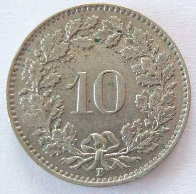  Schweiz 10 Rappen 1957 B   