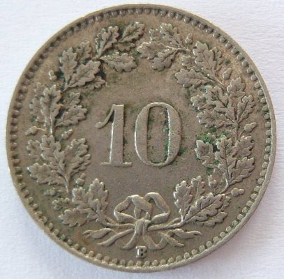  Schweiz 10 Rappen 1958 B   