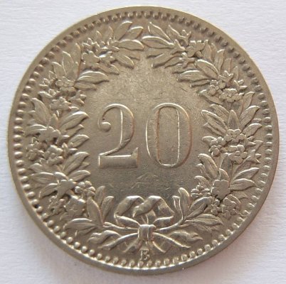  Schweiz 20 Rappen 1924 B   