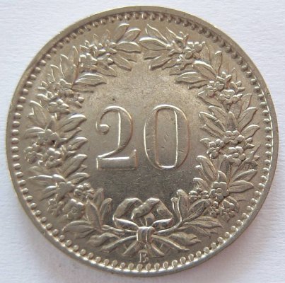 Schweiz 20 Rappen 1931 B   