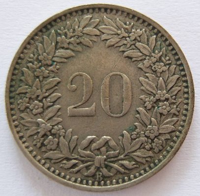  Schweiz 20 Rappen 1939 B   