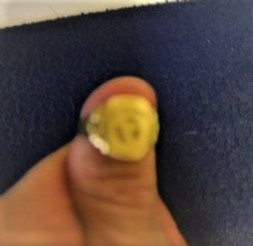 Goldring 14 Kt mit Initialen FO bzw OF