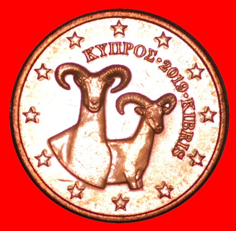  * JUST PUBLISHED ~ GREECE: CYPRUS ★ 2 CENTS 2019 MINT MUSTRE! LOW START ★ NO RESERVE!   