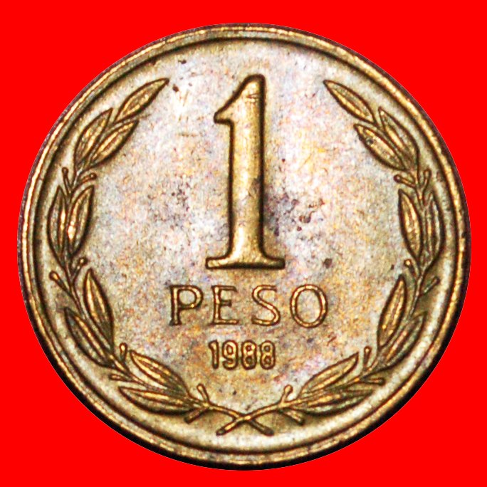 * GERADE VERÖFFENTLICHT: CHILE ★ 1 PESO 1988! O'HIGGINS (1778-1842) ★OHNE VORBEHALT!