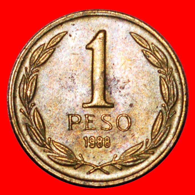  * JUST PUBLISHED: CHILE ★ 1 PESO 1988! O'HIGGINS (1778-1842) LOW START ★ NO RESERVE!   