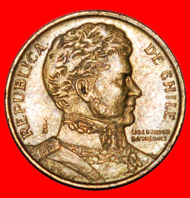  * JUST PUBLISHED: CHILE ★ 1 PESO 1988! O'HIGGINS (1778-1842) LOW START ★ NO RESERVE!   