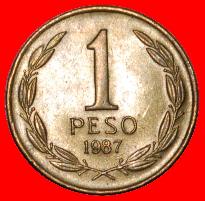 * JUST PUBLISHED: CHILE ★ 1 PESO 1987! O'HIGGINS (1778-1842) LOW START ★ NO RESERVE!