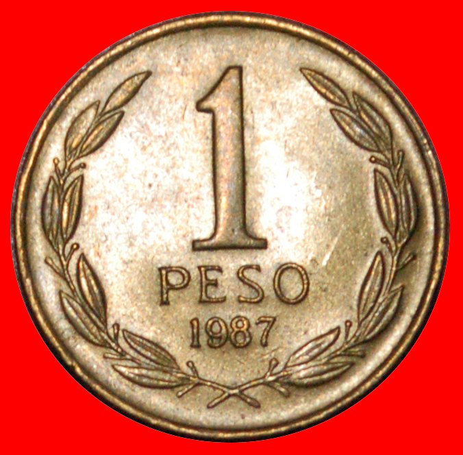  * JUST PUBLISHED: CHILE ★ 1 PESO 1987! O'HIGGINS (1778-1842) LOW START ★ NO RESERVE!   