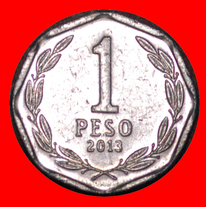  * DISCOVERY COIN: CHILE ★ 1 PESO 2013! MINT LUSTRE! O'HIGGINS (1778-1842) LOW START ★ NO RESERVE!   