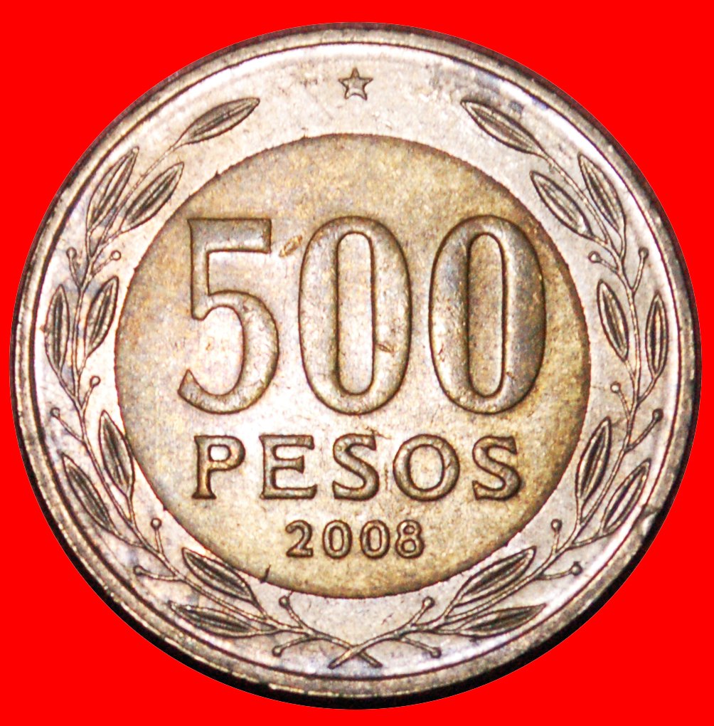  * DISCOVERY COIN: CHILE ★ 500 PESOS 2008! CARDINAL HENRIQUEZ (1907-1999) LOW START ★ NO RESERVE!   