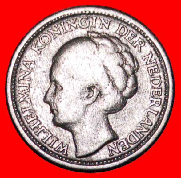  * USA SILBER (1944-1947): CURACAO ★ 1/10 GULDEN 1944! WILHELMINA (1890-1948) ★OHNE VORBEHALT!   