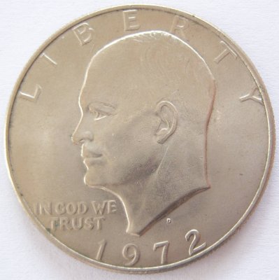  USA Eisenhower 1 One Dollar 1972 D   