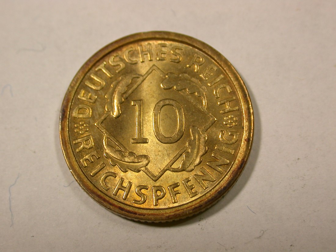 F14 Weimar 10 Reichs Pfennig 1931 A in f.ST/ST !! Originalbilder