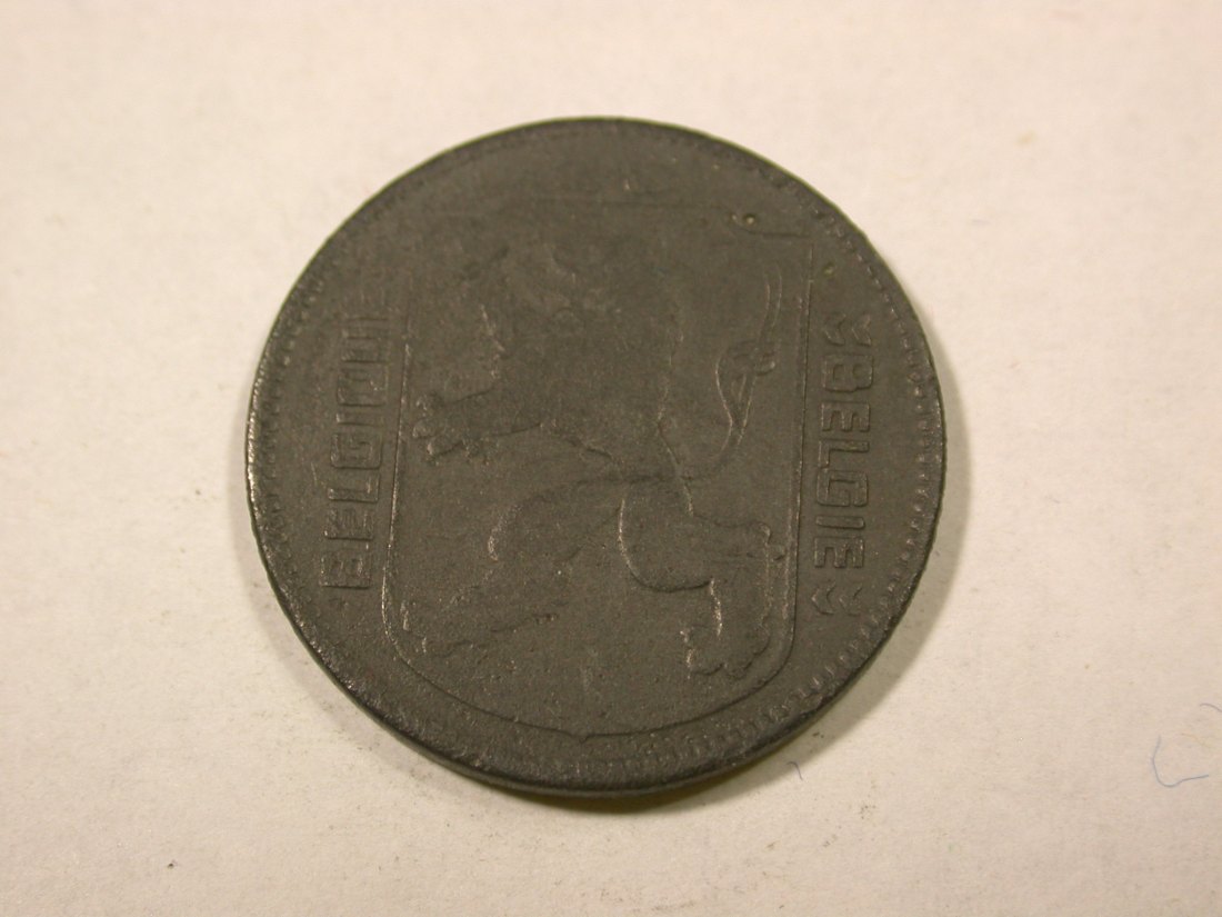  F14  Belgien  1 Franc 1942 in ss  Originalbilder   