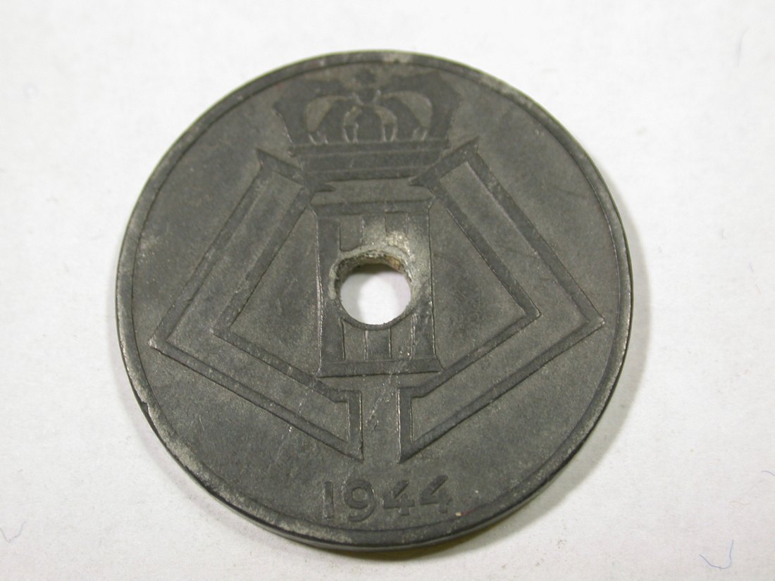  F14  Belgien  25 Centime  1944 in ss   I Originalbilder   