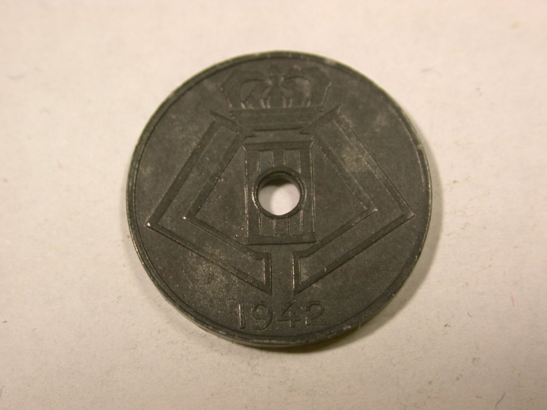  F14  Belgien  5 Centime  1942 in ss+    I Originalbilder   