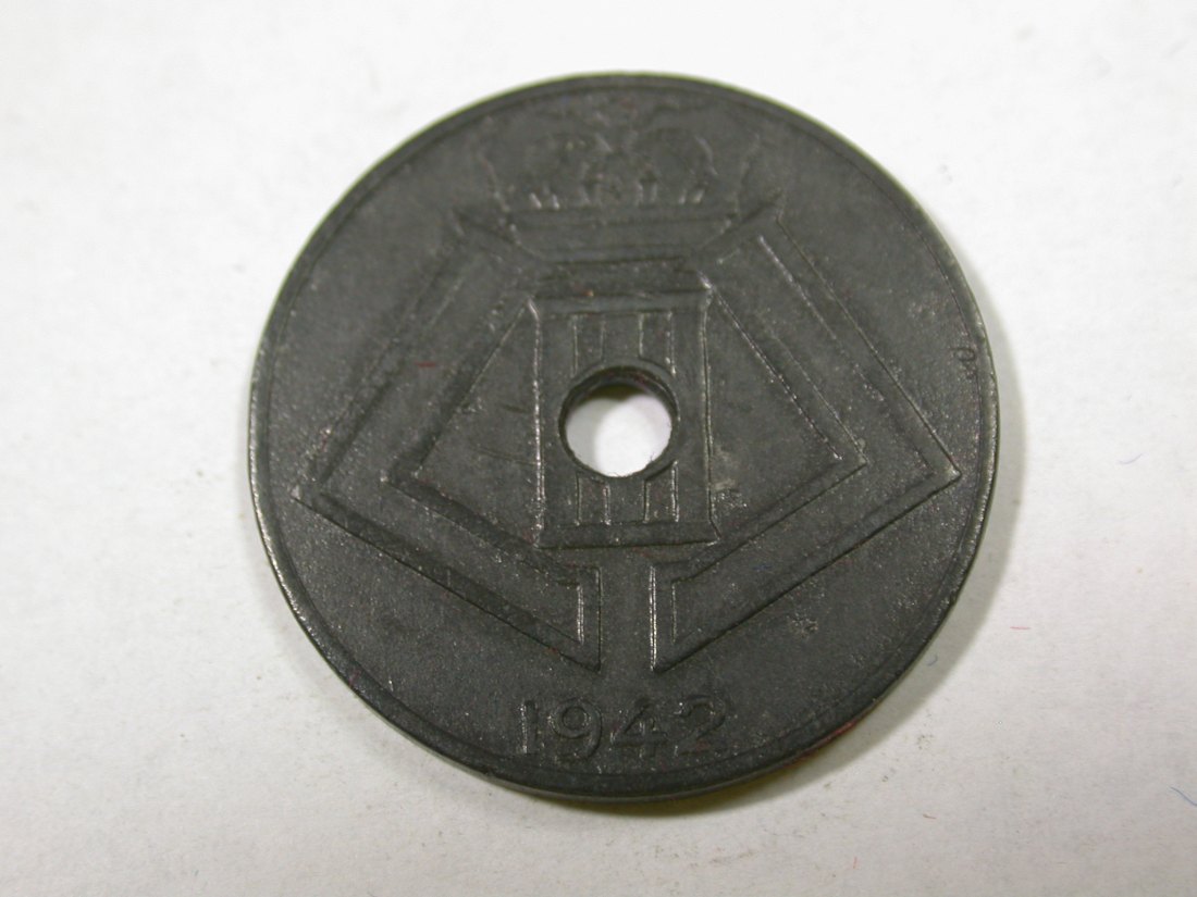  F14  Belgien  10 Centime  1942 in f.vz   I Originalbilder   