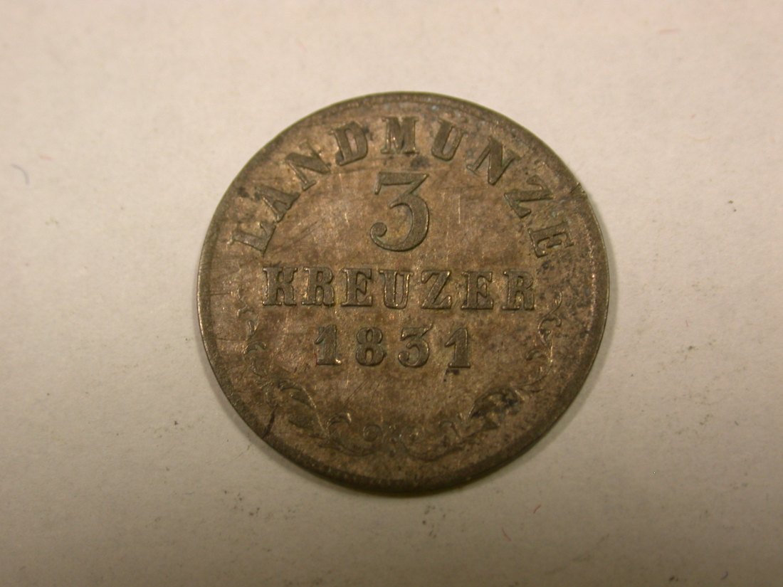 F14 Sachsen-Meiningen 2 Kreuzer 1831 in ss I Originalbilder