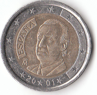  Spanien 2 Euro 2001 (C296) b.   