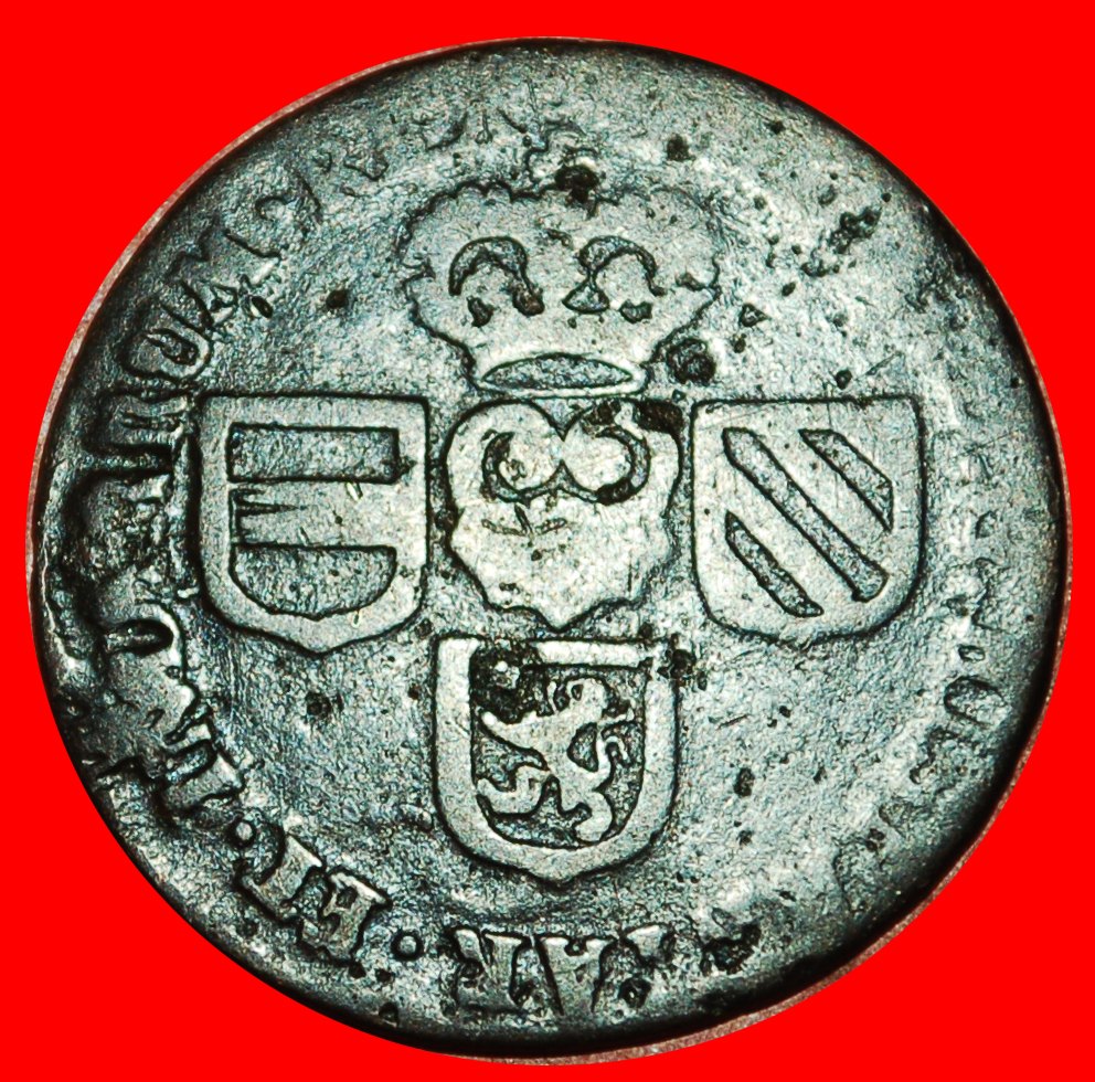  * SPAIN (1709-1711):NETHERLANDS★1 LIARD 1709 DUCHY NAMUR! PHILIP V 1700-1711★LOW START ★ NO RESERVE!   