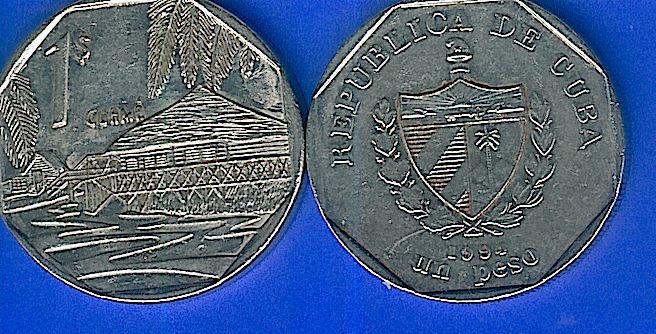  Kuba, 1 CUC ($) Münze, gebraucht, 1994   