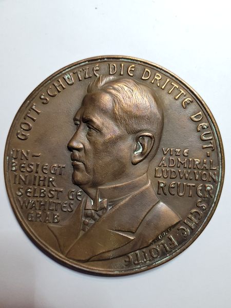  K.Goetz Medaille 1919 Vize Admiral Ludwig von Reuter Golden Gate Koblenz Frank Maurer i710   