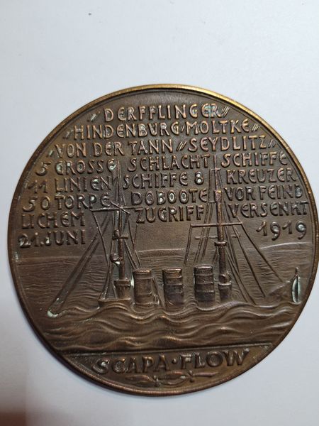  K.Goetz Medaille 1919 Vize Admiral Ludwig von Reuter Golden Gate Koblenz Frank Maurer i710   