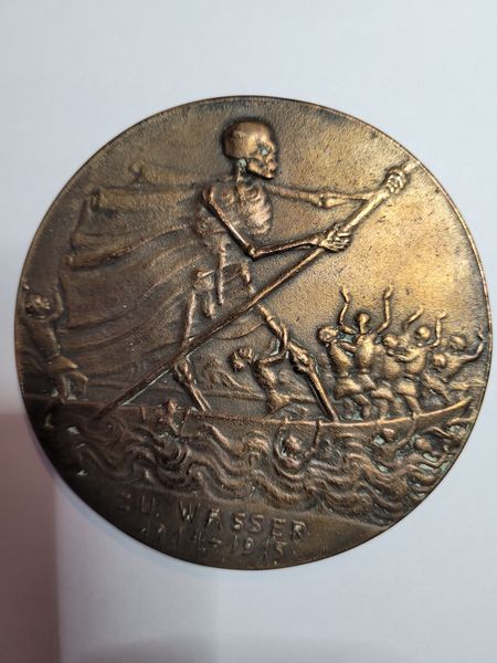  H.Lindl Medaille 1915 Weltkrieg zu Land und Wasser Golden Gate Koblenz Frank Maurer i711   