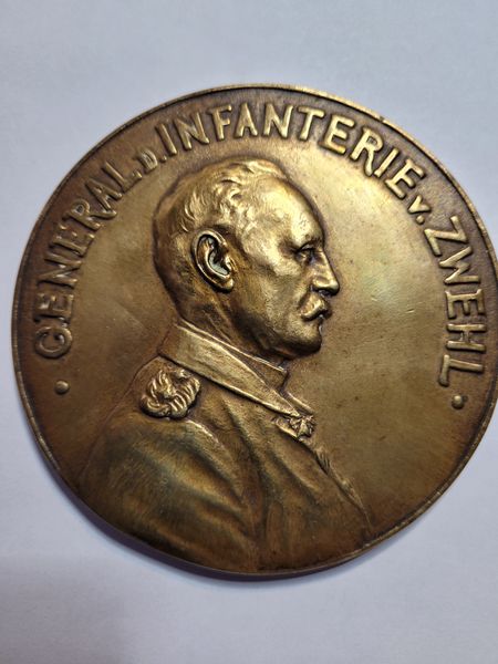  R.Küchler Medaille 1914 General der Infanterie Zwehl Golden Gate Koblenz Frank Maurer i712   