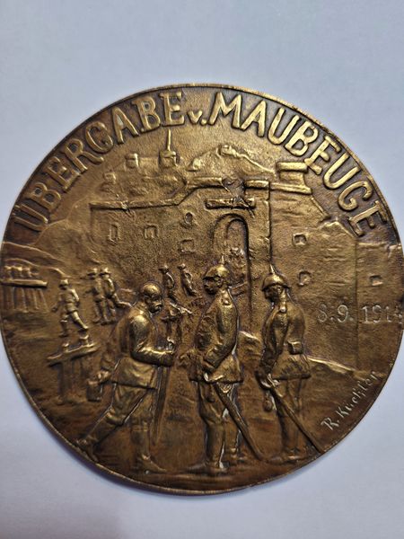  R.Küchler Medaille 1914 General der Infanterie Zwehl Golden Gate Koblenz Frank Maurer i712   