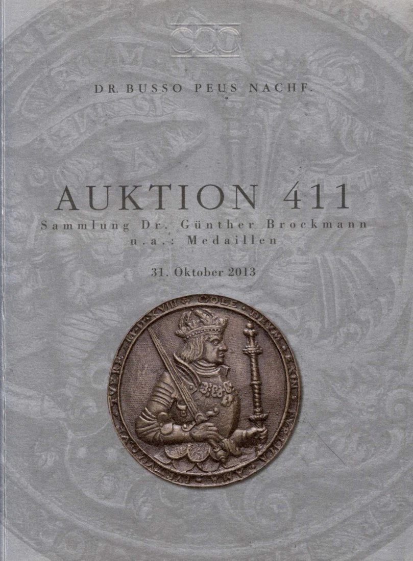  Busso Peus (Frankfurt) Auktion 411 (2013) Sammlung BROCKMANN - Medaillen / Sammlung Judaica   
