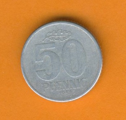  DDR 50 Pfennig 1958 A   