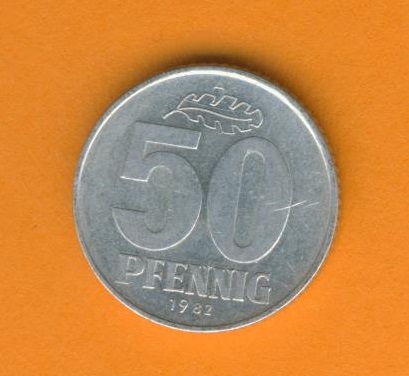  DDR 50 Pfennig 1982 A   