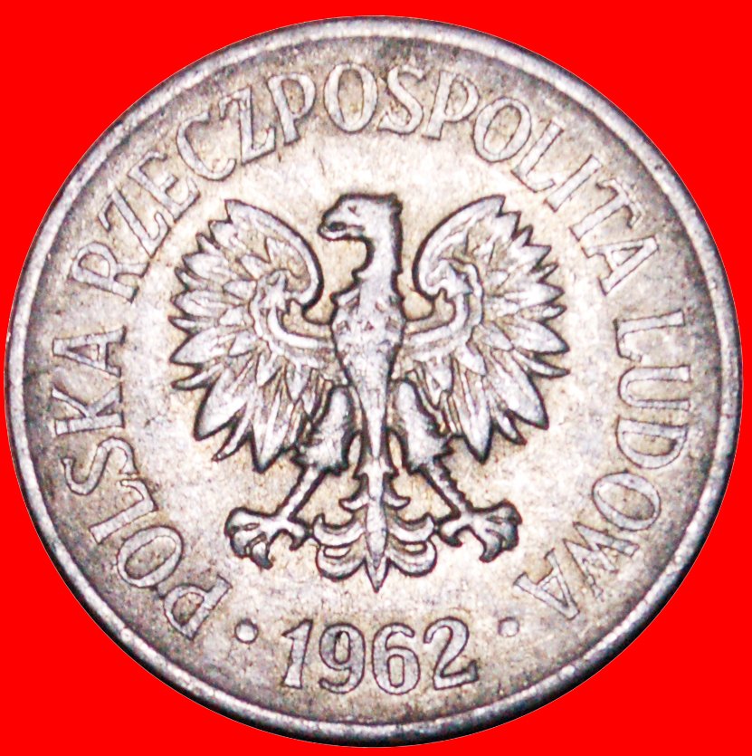 * SOCIALIST STARS ON EAGLE (1957-1985):POLAND★20 GROSZES 1962★DISCOVERY COIN★LOW START ★ NO RESERVE!