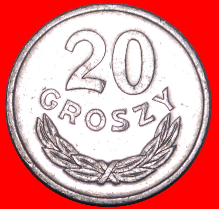  * SOCIALIST STARS ON EAGLE (1957-1985):POLAND★20 GROSZES 1977★DISCOVERY COIN★LOW START ★ NO RESERVE!   