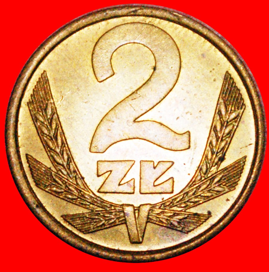  * HEAVY TYPE (1975-1988): POLAND ★ 2 ZLOTY 1982! DISCOVERY COIN! MINT LUSTRE★LOW START ★ NO RESERVE!   