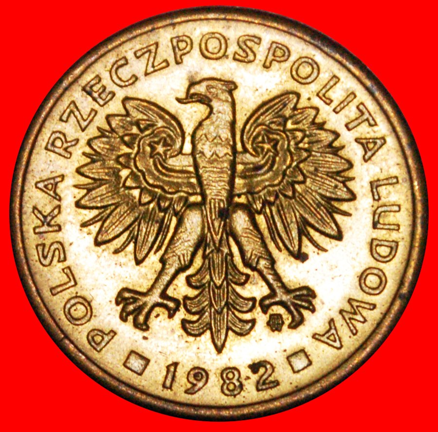  * HEAVY TYPE (1975-1988): POLAND ★ 2 ZLOTY 1982! DISCOVERY COIN! MINT LUSTRE★LOW START ★ NO RESERVE!   
