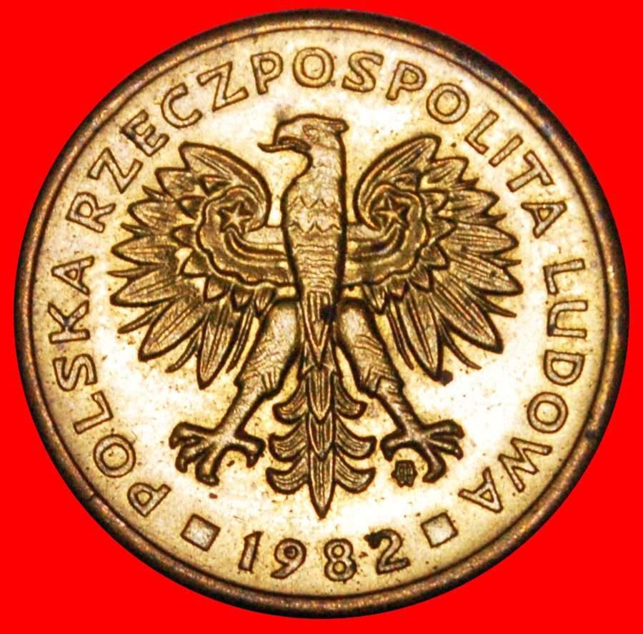  * MASSIVER TYP (1975-1988): POLEN ★2 ZLOTY 1982! ENTDECKUNG MÜNZE! VZGL STEMPELGLANZ★OHNE VORBEHALT!   