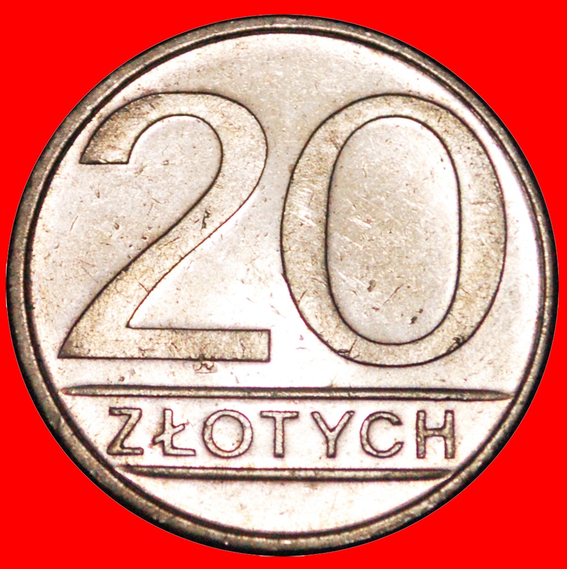  * STARS ON EAGLE: POLAND ★ 20 ZLOTY 1986! DISCOVERY COIN! ★LOW START ★ NO RESERVE!   