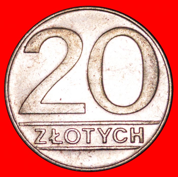  * SOZIALISTISCHE STERNE AUF ADLER: POLEN ★ 20 ZLOTY 1990!★OHNE VORBEHALT!   