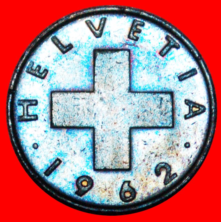 * WHEAT SPRIG (1948-2006): SWITZERLAND ★ 1 RAPPEN 1962B! JUST PUBLISHED! ★LOW START ★ NO RESERVE!