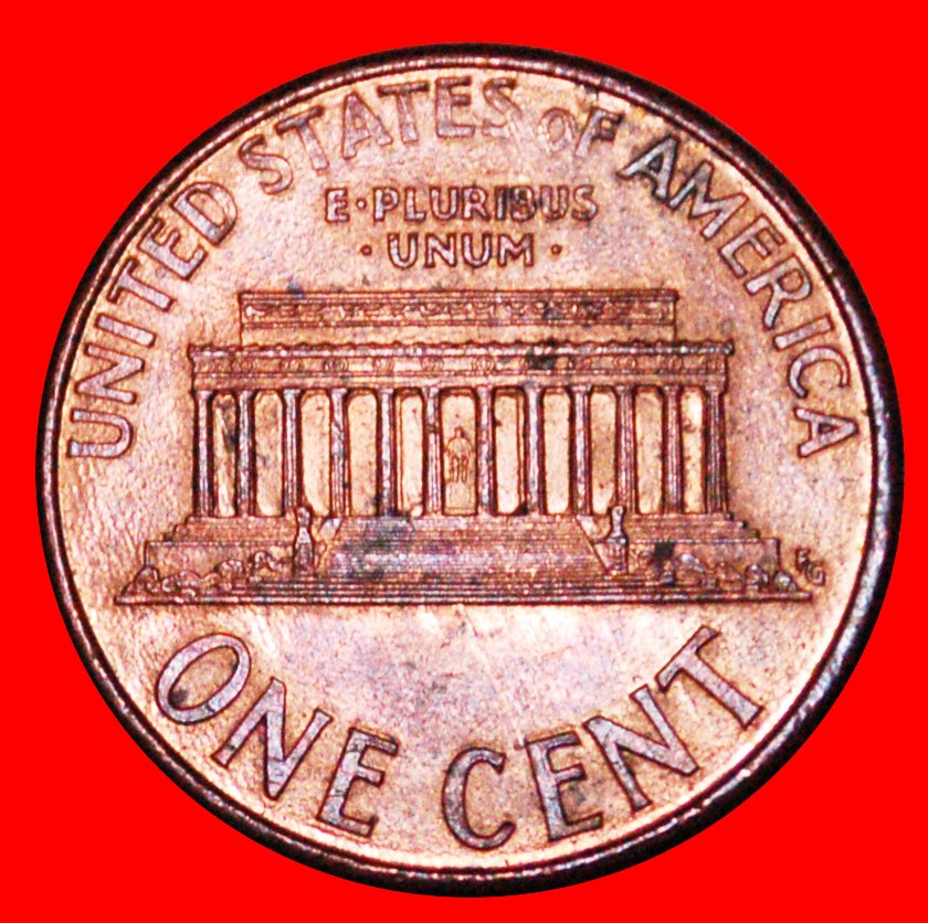  * MEMORIAL (1982-2008): USA★1 CENT 1996D UNC MINT LUSTRE! LINCOLN 1809-1865 ★LOW START ★ NO RESERVE!   