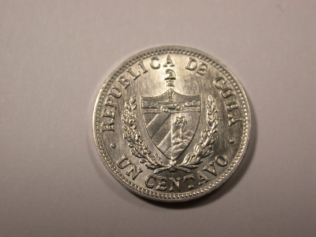  F16  Kuba  5 Centavo 1971 in UNC, f.ST   R !  Originalbilder   