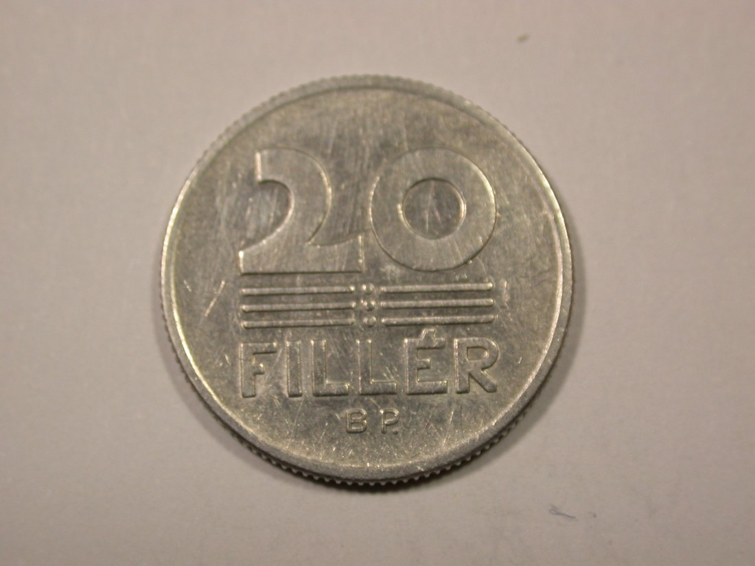 F16 Ungarn 20 Filler 1972 in ss-vz Originalbilder