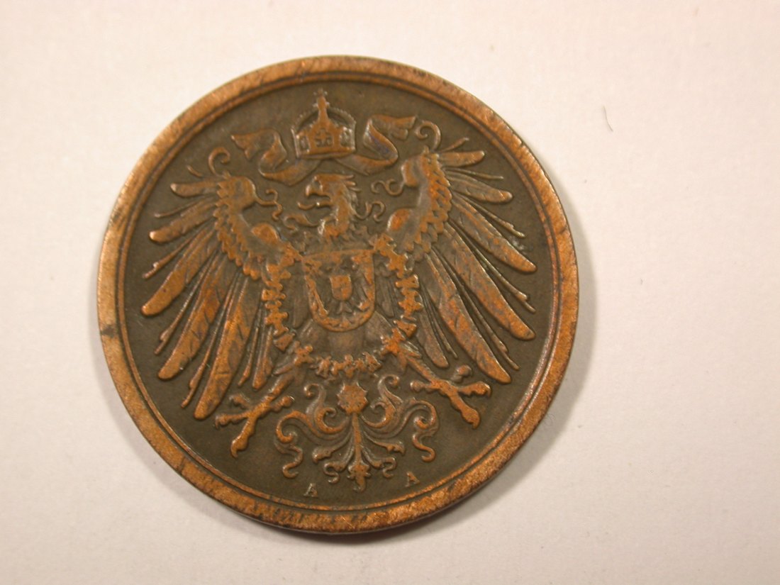  F16  KR  2 Pfennig 1912 A in ss+  Originalbilder   